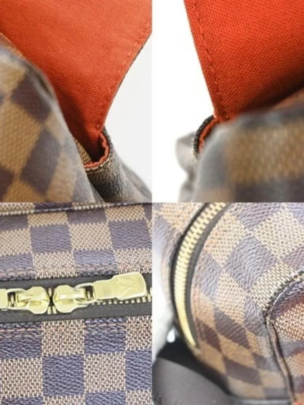 LOUIS VUITTON Naviglio Shoulder Bag Damier Ebene Leather Brown N45255 15YH939